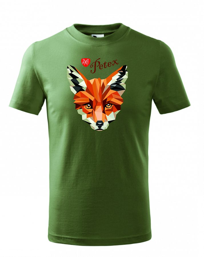 Dětské tričko myslivecké s liškou PXT CREATIVE 138 khaki vel. 110  - Obrázek